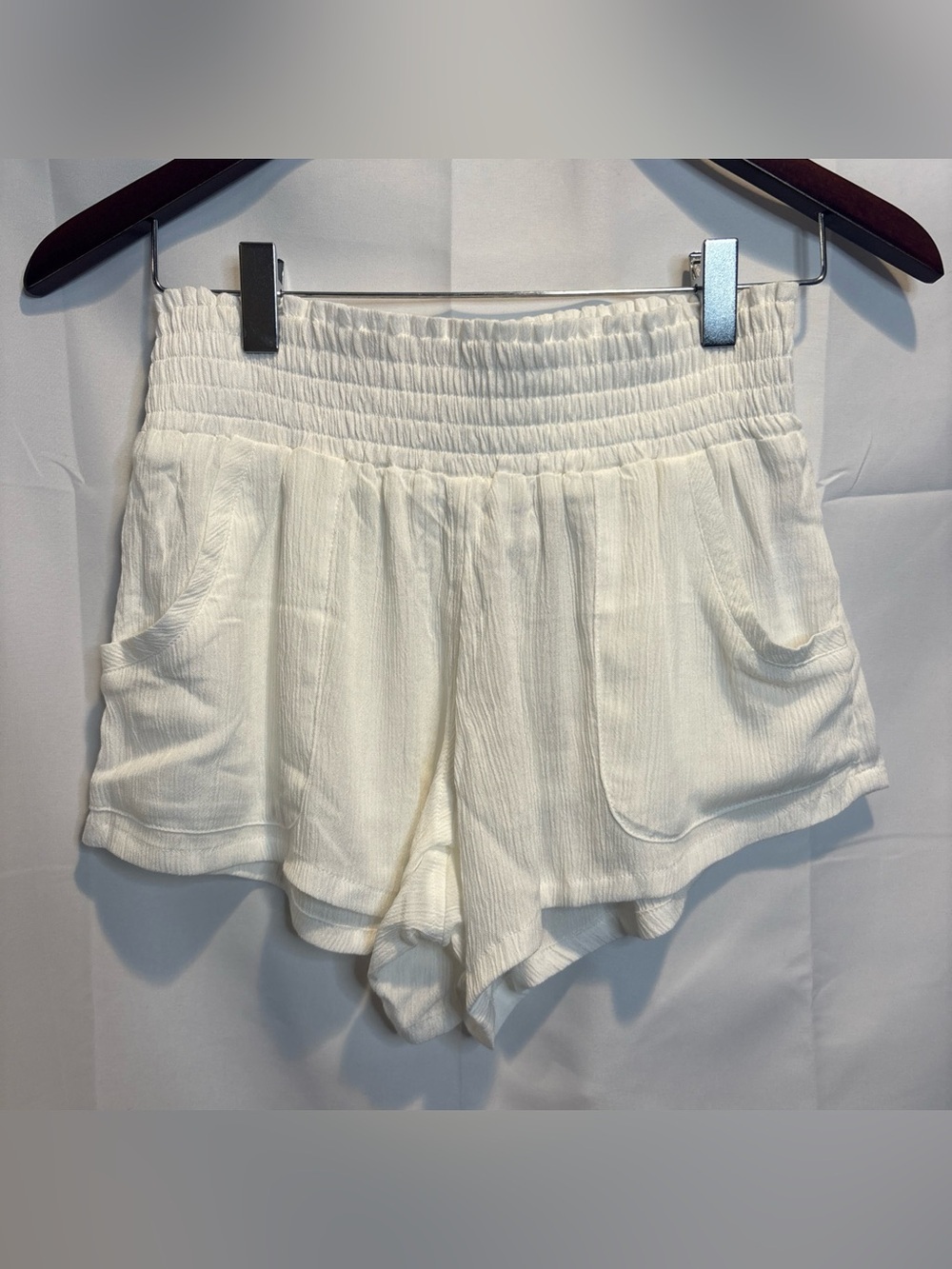 Prana White Fernie Shorts